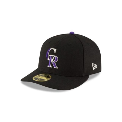 Colorado Rockies Gorra | New Era MLB Authentic Collection Low Profile 59fifty Fitted Cap Mexico - Negros